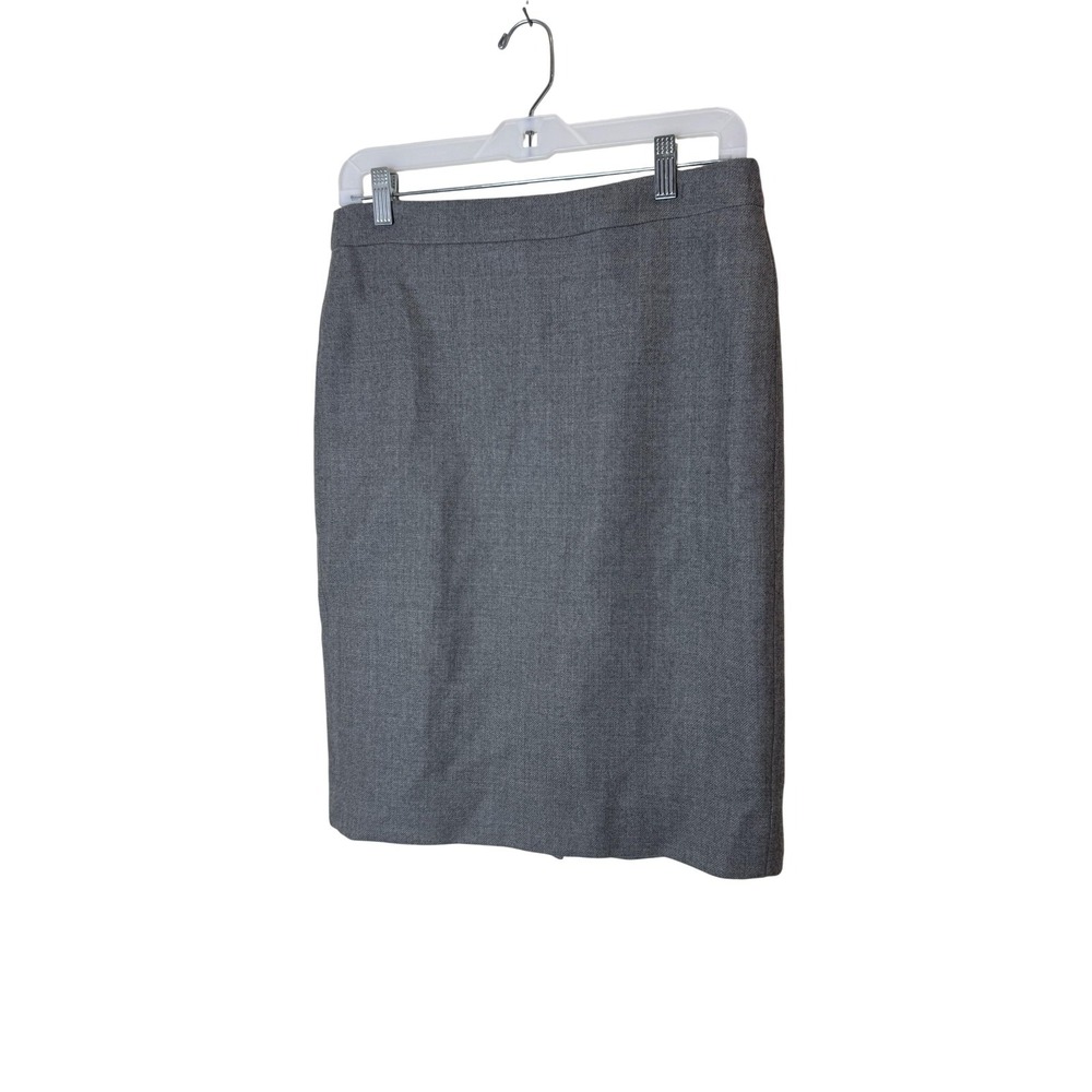 J. Crew No. 2 Pencil Skirt Womens 4 Gray Wool Tweed‎ Lined Work Knee Length